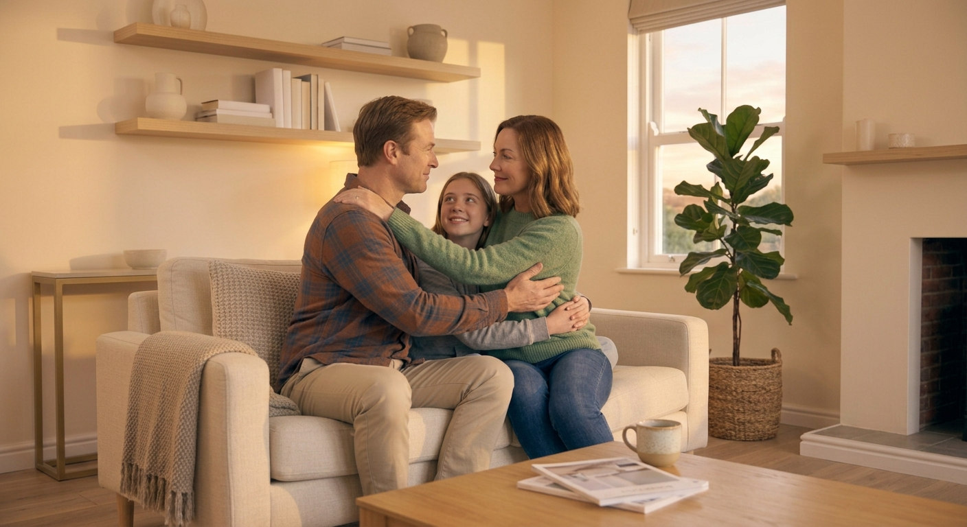 Семья поддерживает пациента после кодирования Тетурамом